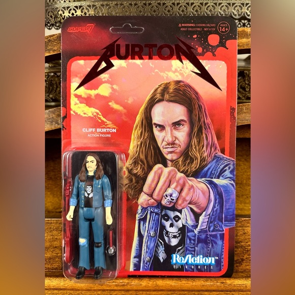 Cliff Burton Action Figure Metallica CliffEmAll- Bass JUN2021CPC Unpunched Card - Picture 4 of 7